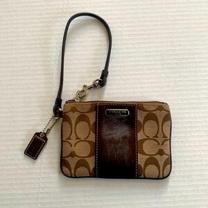Y2K Coach Monogrammed Wristlet